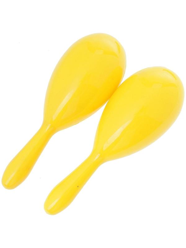 Маракас однотонный, набор 2 шт., цвет жёлтый