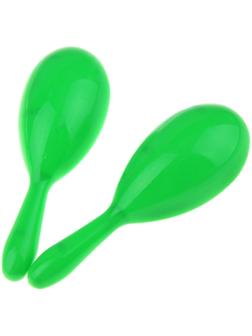 Маракас однотонный, набор 2 шт., цвет салатовый