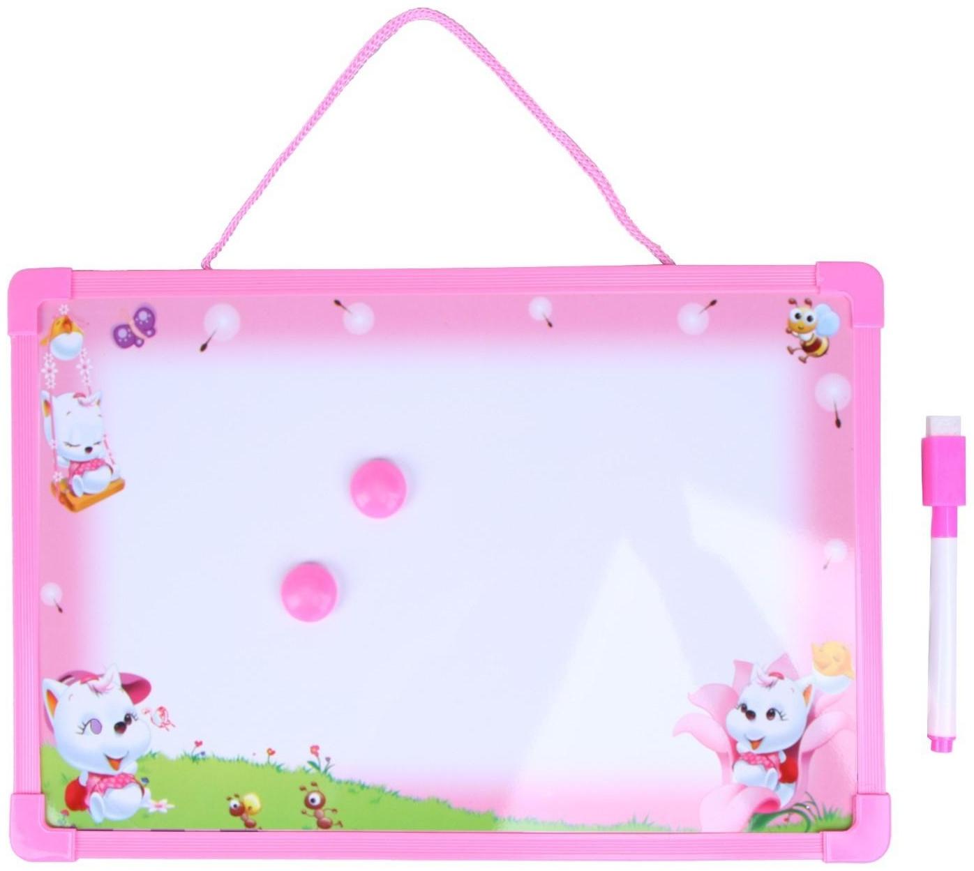 Доска магнитная, маркер и 2 магнита в комплекте, цвета МИКС