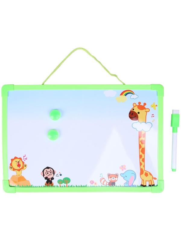 Доска магнитная, маркер и 2 магнита в комплекте, цвета МИКС