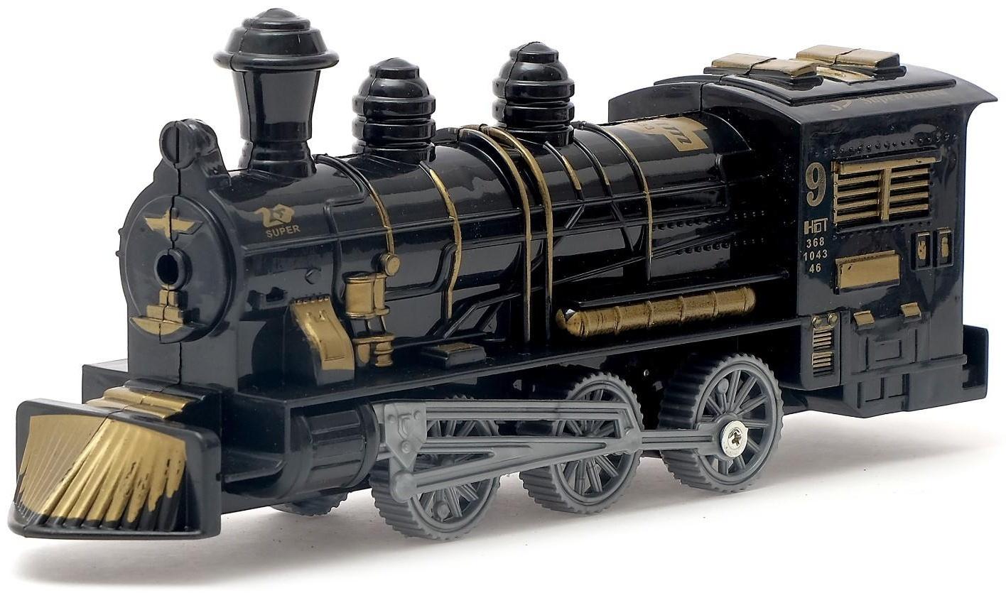 Паровоз инерционный, цвета МИКС