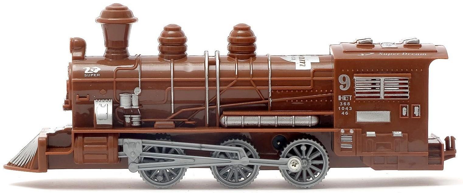 Паровоз инерционный, цвета МИКС