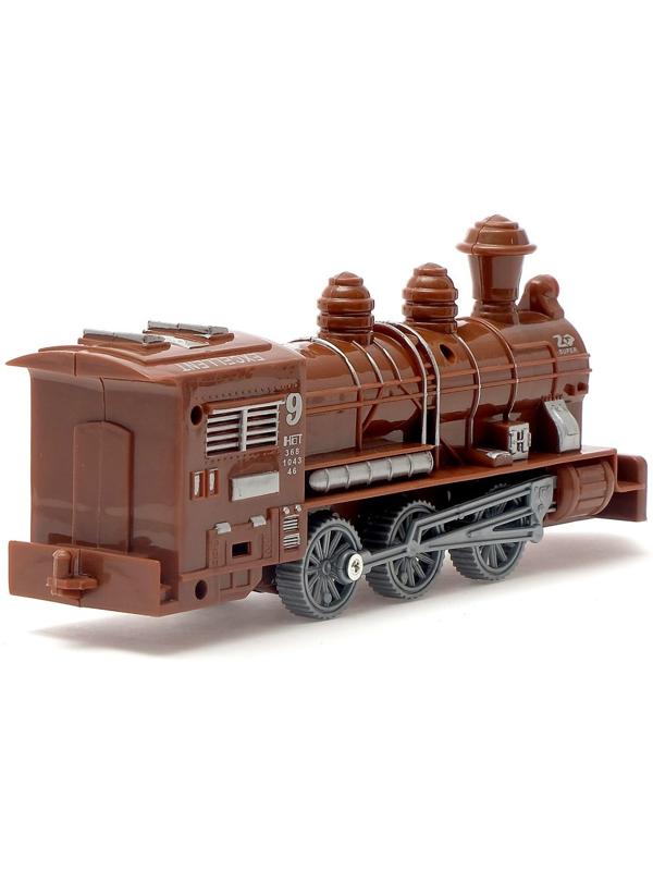 Паровоз инерционный, цвета МИКС