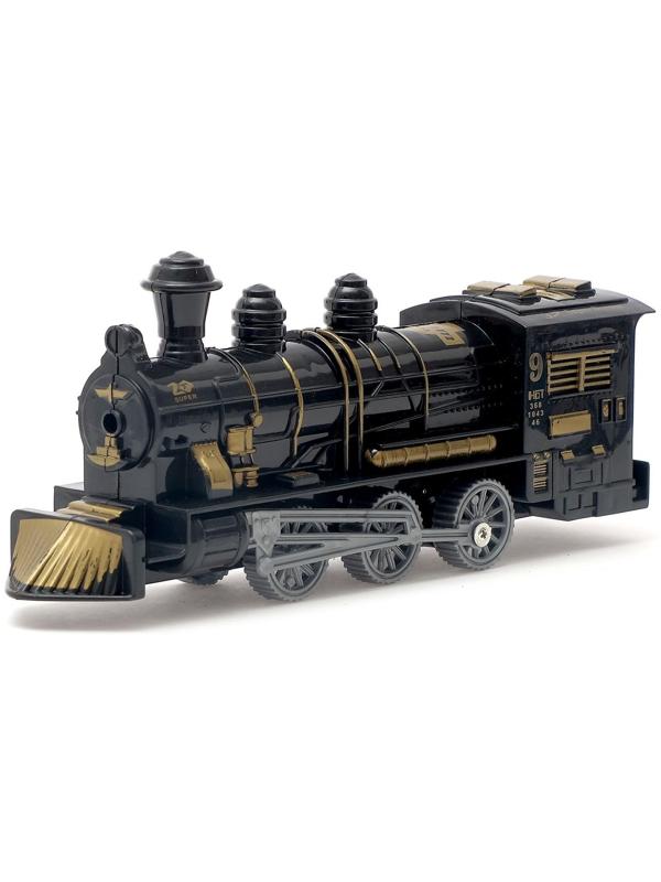 Паровоз инерционный, цвета МИКС