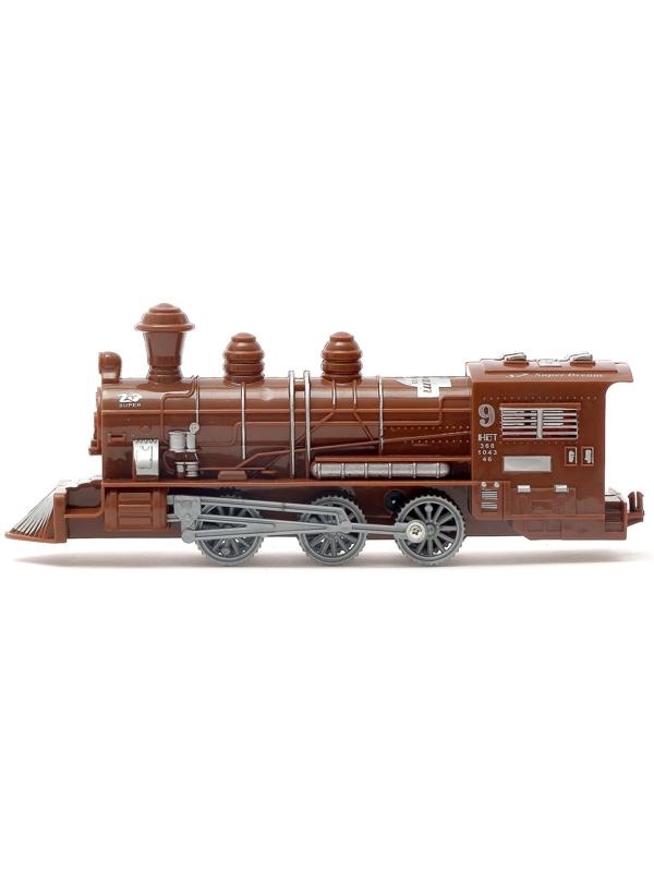 Паровоз инерционный, цвета МИКС