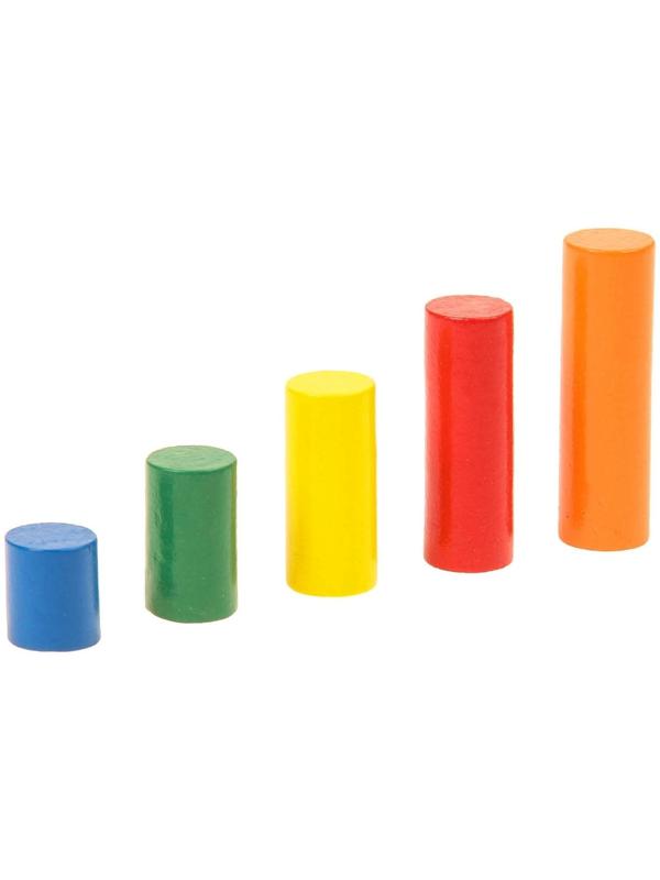 Головоломка «Столбики логические», 25 цветных фигур