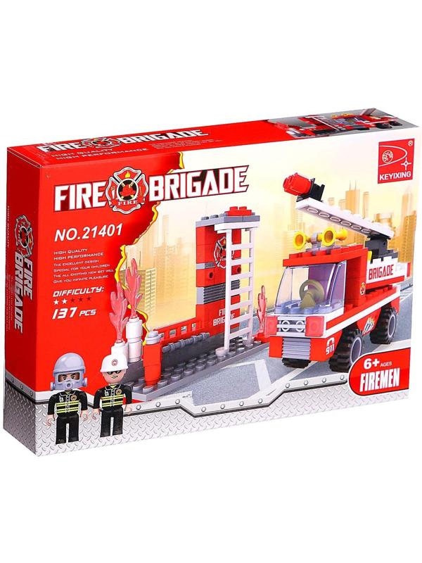Конструктор «Пожарная бригада», 133 детали