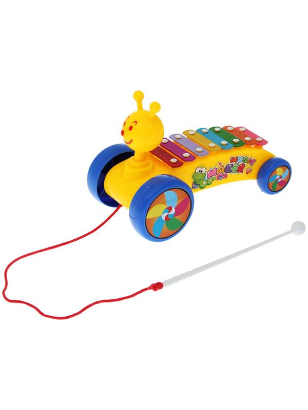 Металлофон «Гусеница», 8 тонов, МИКС