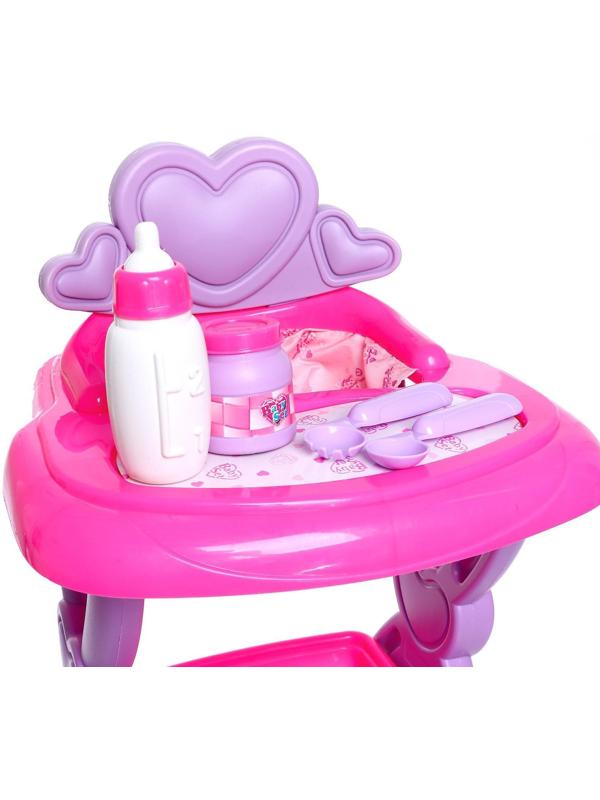 Стульчик для кормления пупса, с аксессуарами