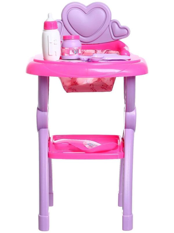 Стульчик для кормления пупса, с аксессуарами