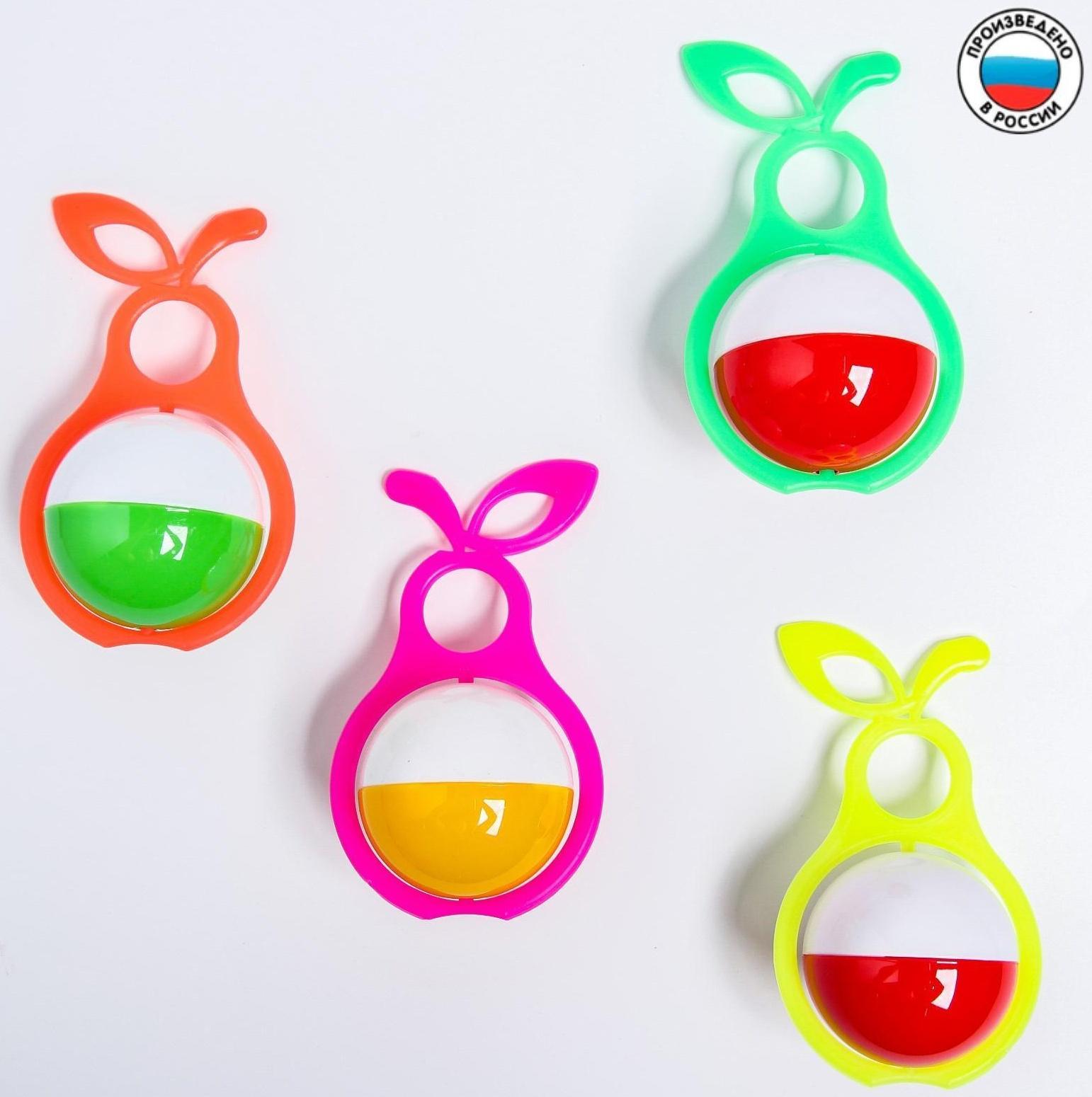 Погремушка «Груша», цвета МИКС