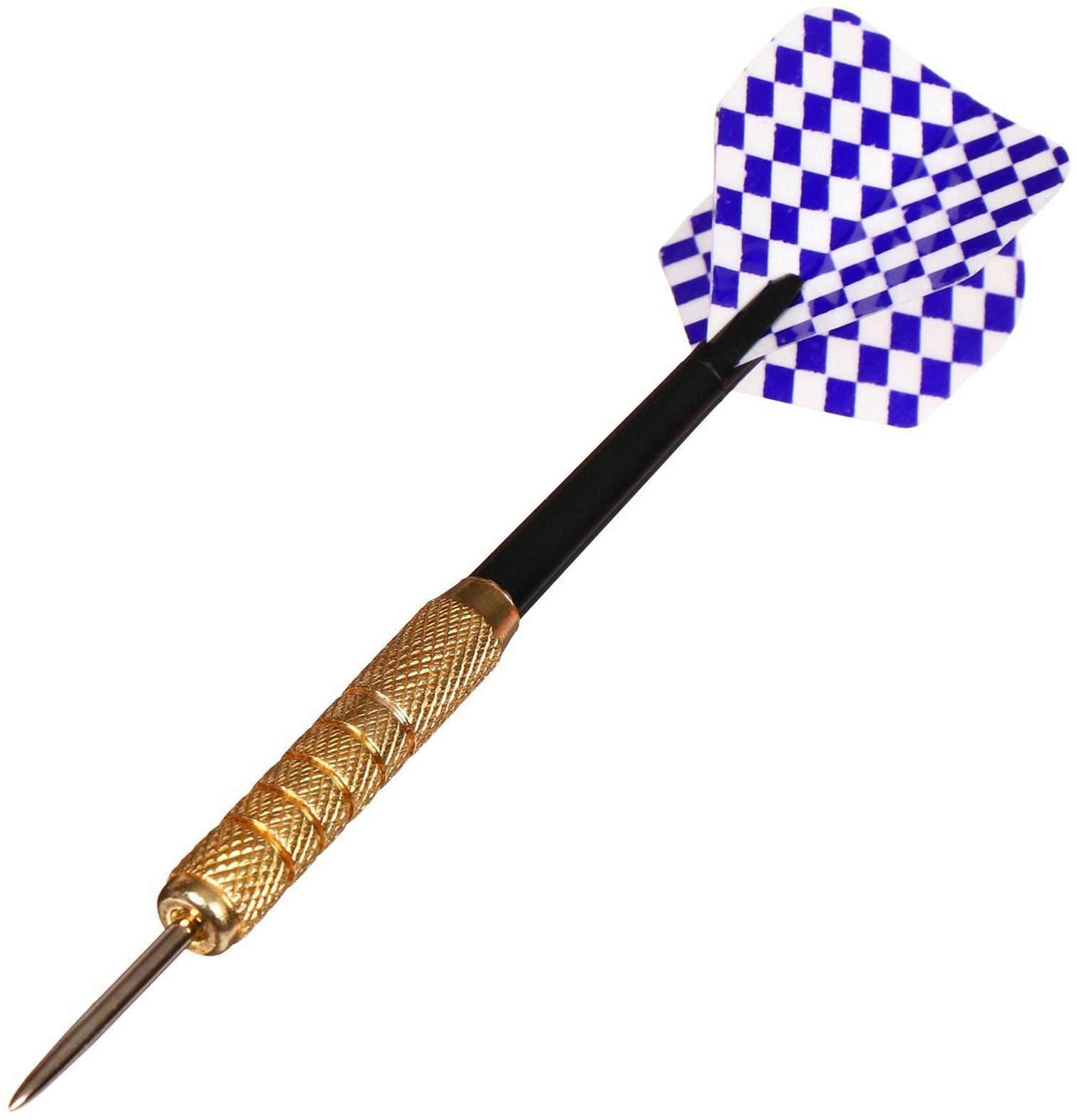 Стрелы для дартса (в наборе 3 штуки), на блистере, цвета микс