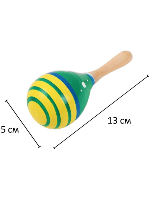 Музыкальная игрушка «Маракас», с белым горошком, цвета микс