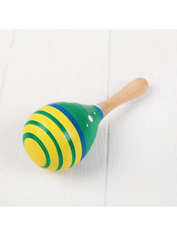 Музыкальная игрушка «Маракас», с белым горошком, цвета микс