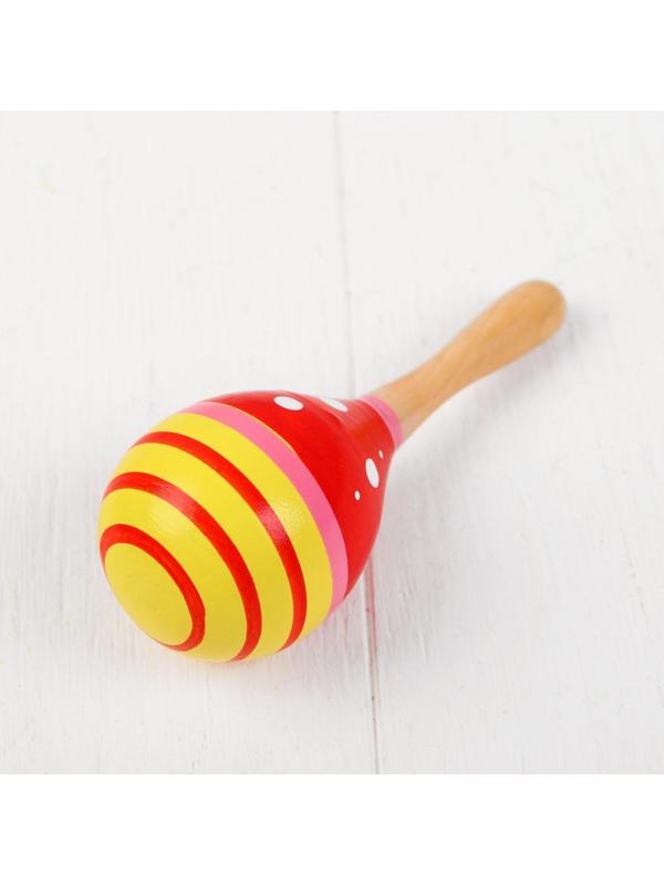 Музыкальная игрушка «Маракас», с белым горошком, цвета микс