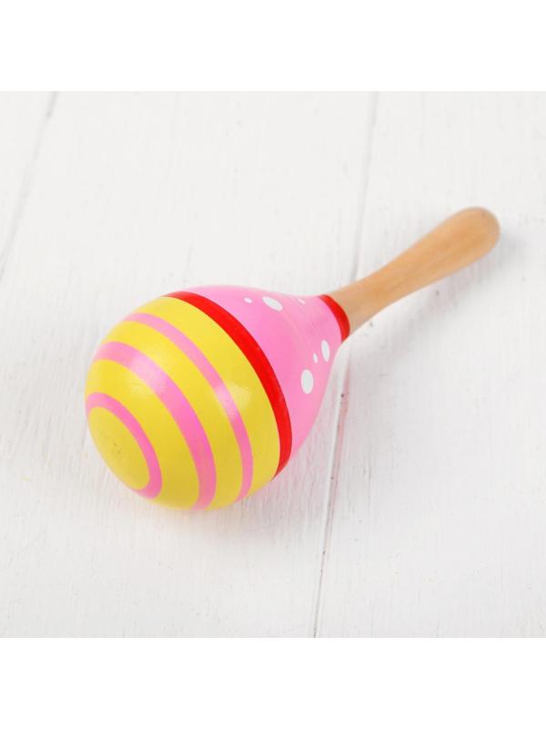 Музыкальная игрушка «Маракас», с белым горошком, цвета микс