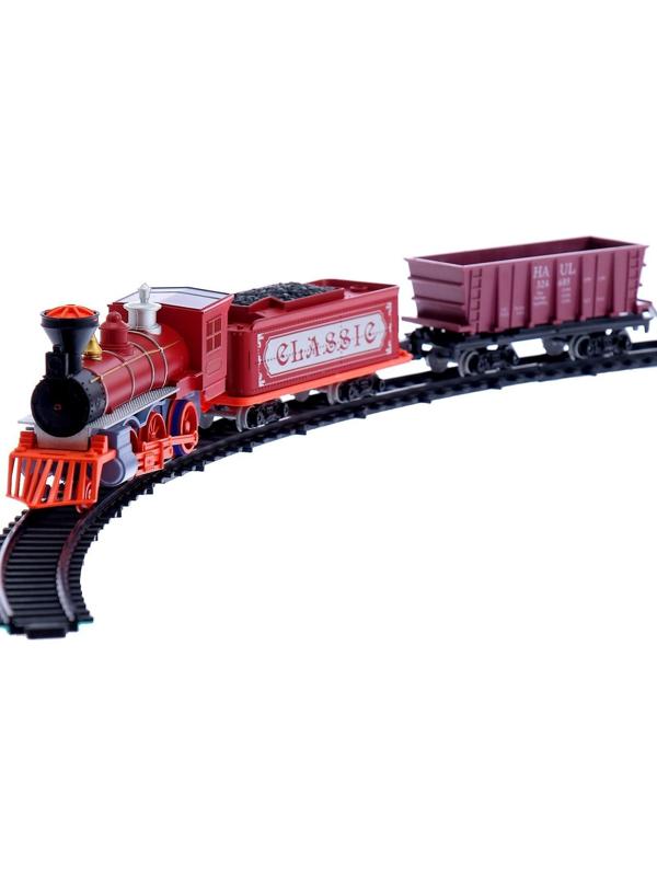 Железная дорога «Паровоз», со светозвуковыми эффектами, протяжённость пути 3,25 м, МИКС