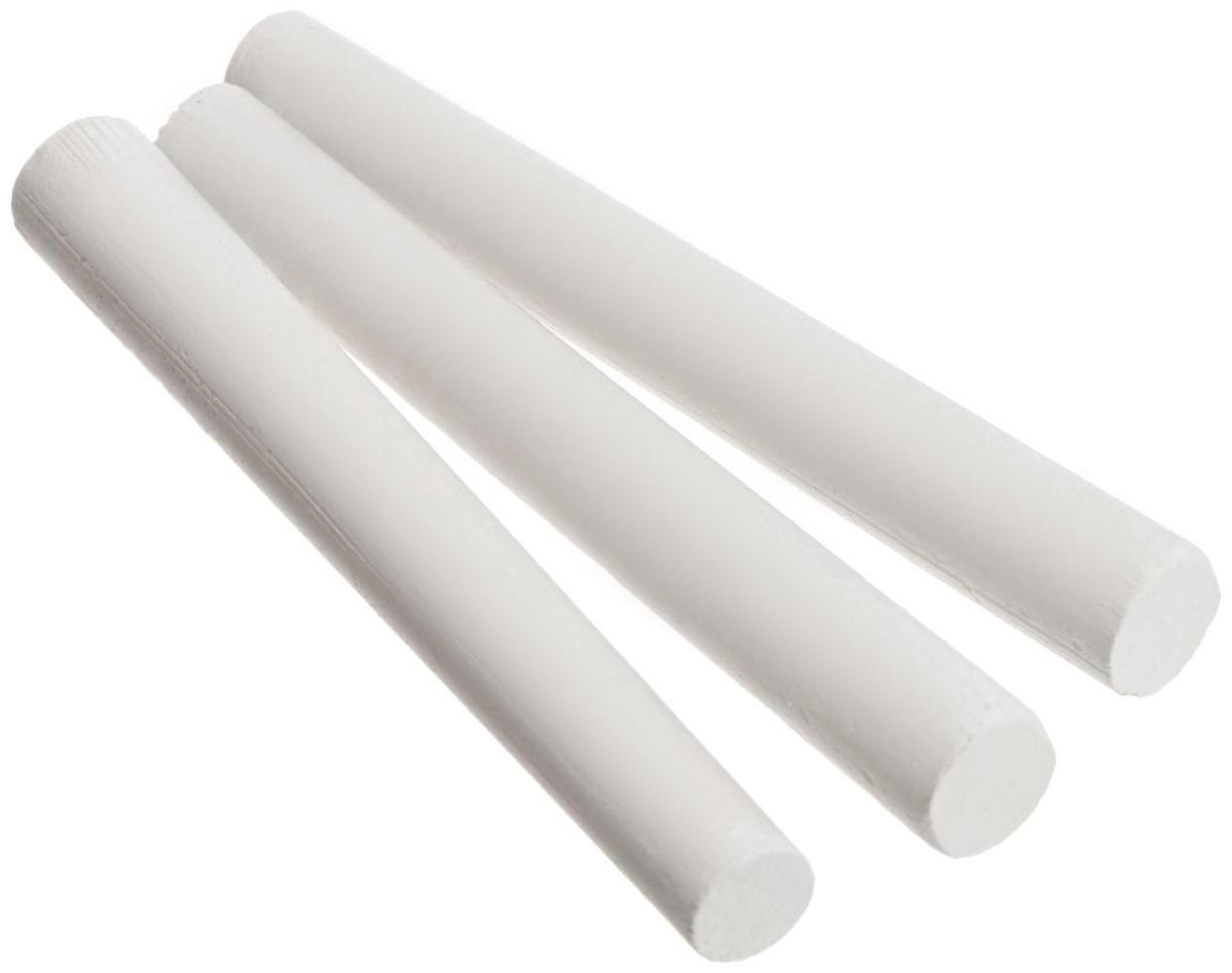 Мел школьный, белый, набор 100 штук, круглый, беспыльный, в картонной коробке