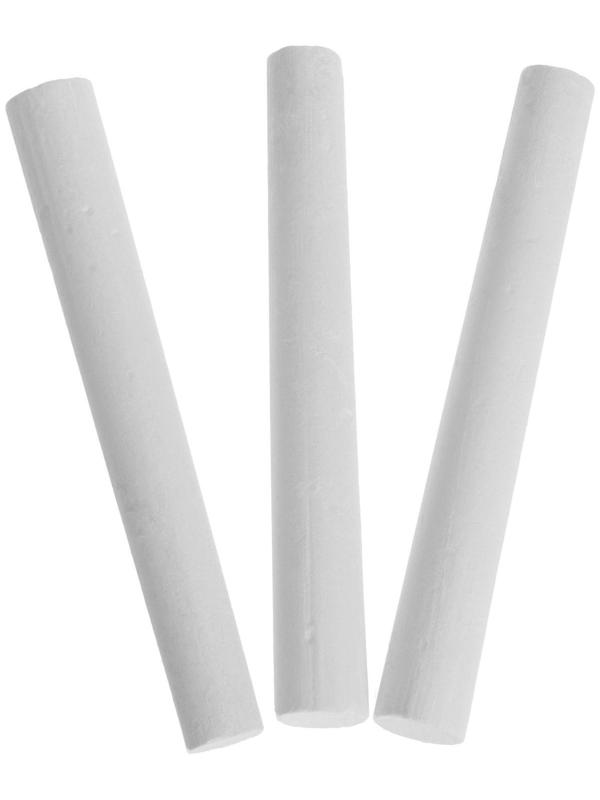 Мел школьный, белый, набор 100 штук, круглый, беспыльный, в картонной коробке