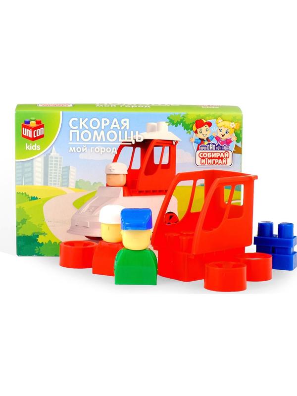 Конструктор «МОЙ ГОРОД: Скорая помощь», 16 деталей