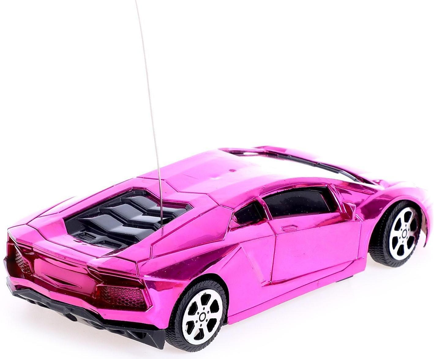 Машина радиоуправляемая «Шоукар», работает от батареек, цвет розовый