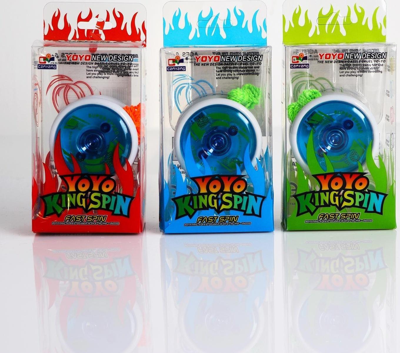 Йо-Йо «Супер», световой, цвет голубой