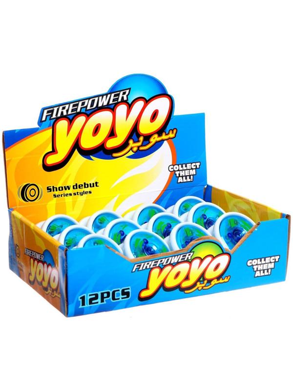 Йо-Йо «Супер», световой, цвет голубой