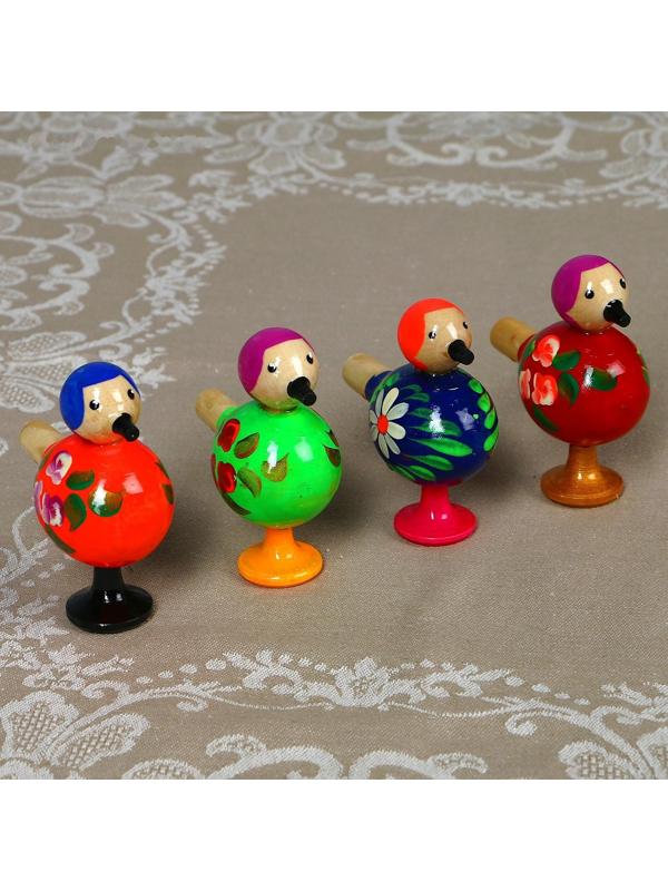 Свистулька «Птичка», 8,5 см, микс, ручная роспись