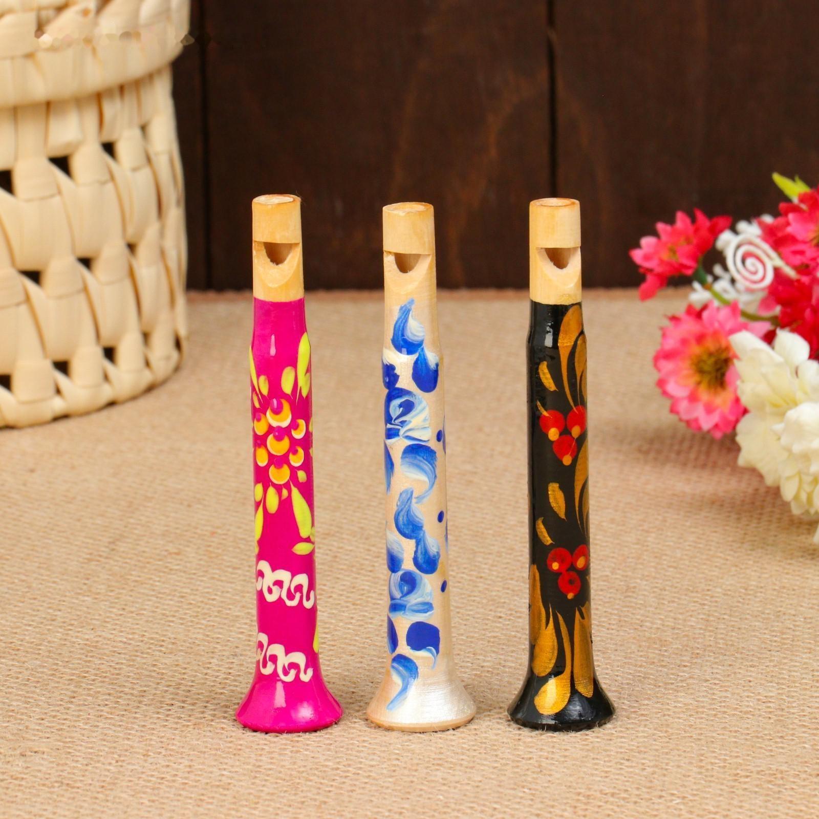 Дудочка «Расписная», 12 см, микс