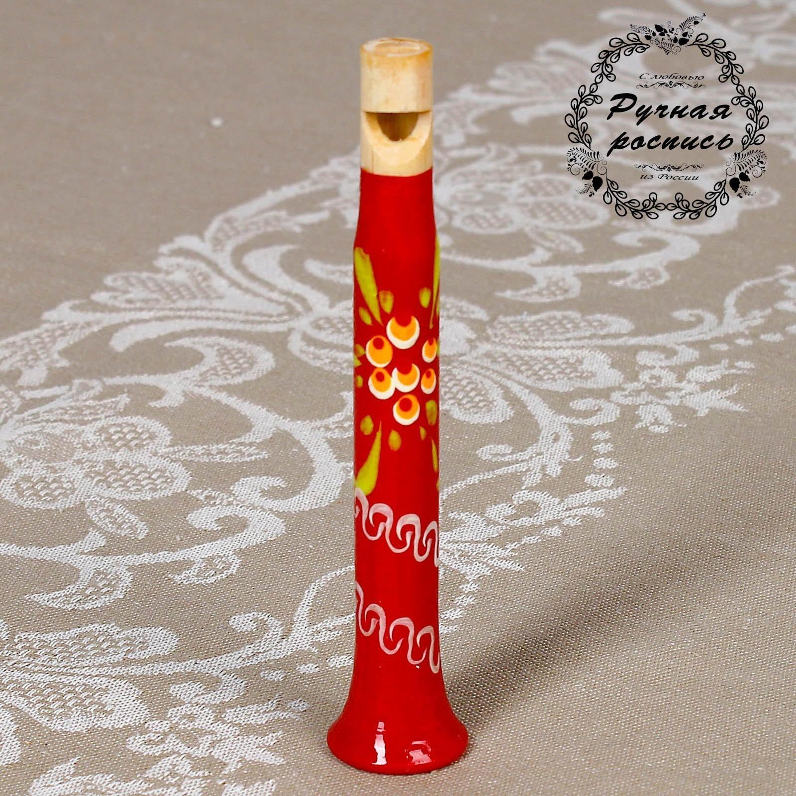 Дудочка «Расписная», 12 см, микс