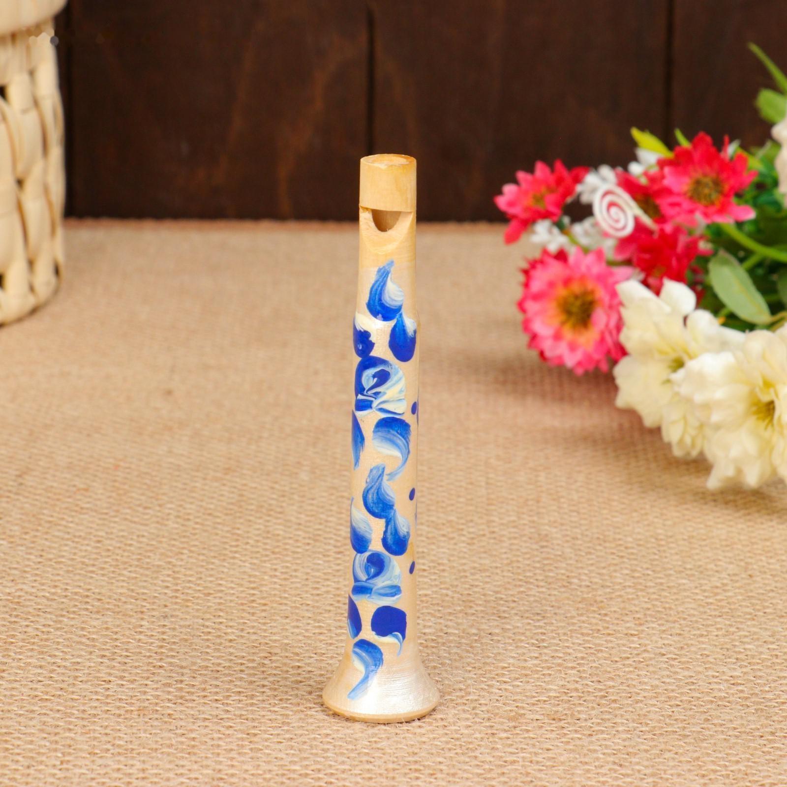 Дудочка «Расписная», 12 см, микс