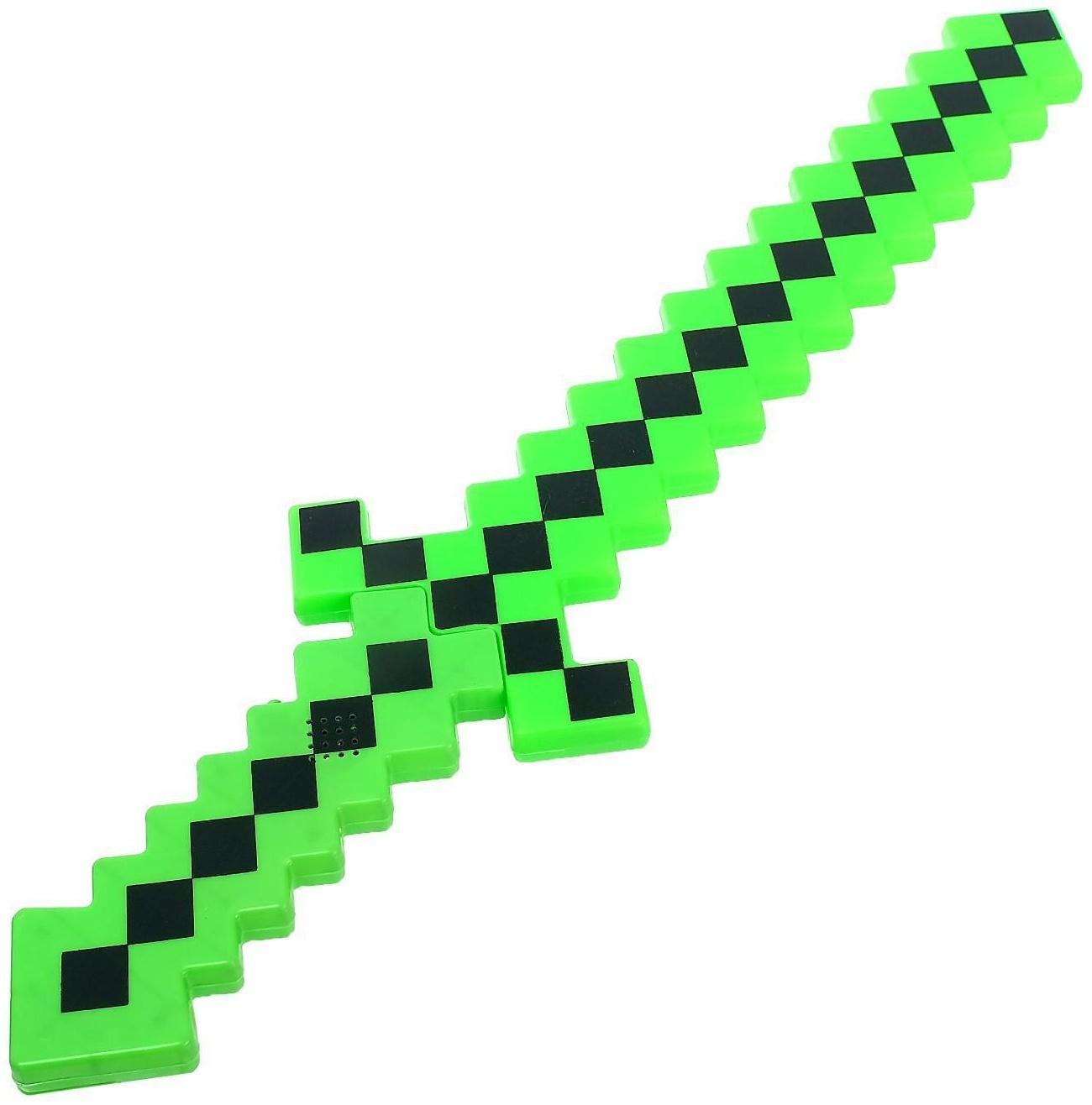 Меч световой «Крафт», световые и звуковые эффекты, работает от батареек, цвета МИКС