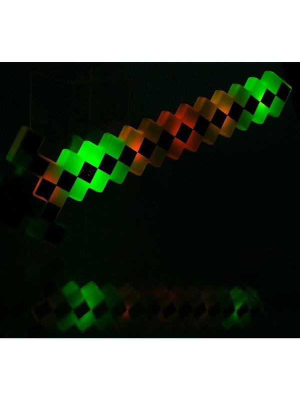 Меч световой «Крафт», световые и звуковые эффекты, работает от батареек, цвета МИКС