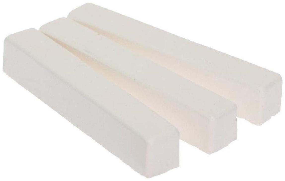 Мелки белые Calligrata, в наборе 3 штуки, квадратные