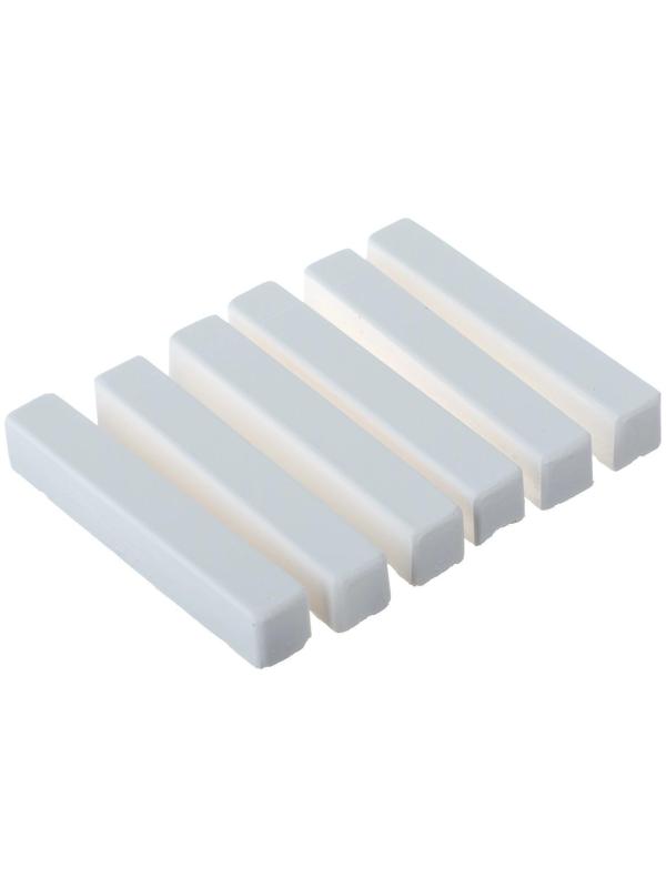 Мелки белые Calligrata, в наборе 6 штук, квадратные