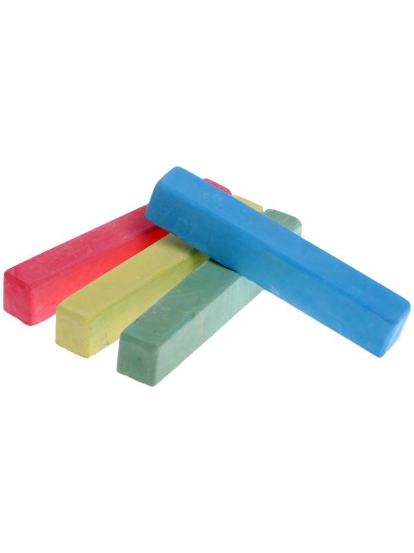 Мелки цветные Calligrata, в наборе 4 штуки, квадратные