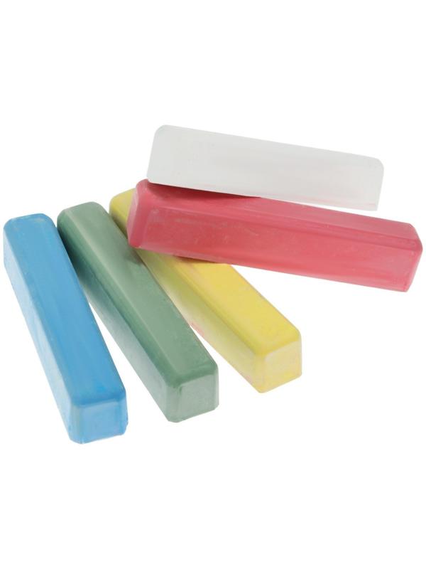 Мелки цветные для асфальта 5 штук Calligrata, квадратные