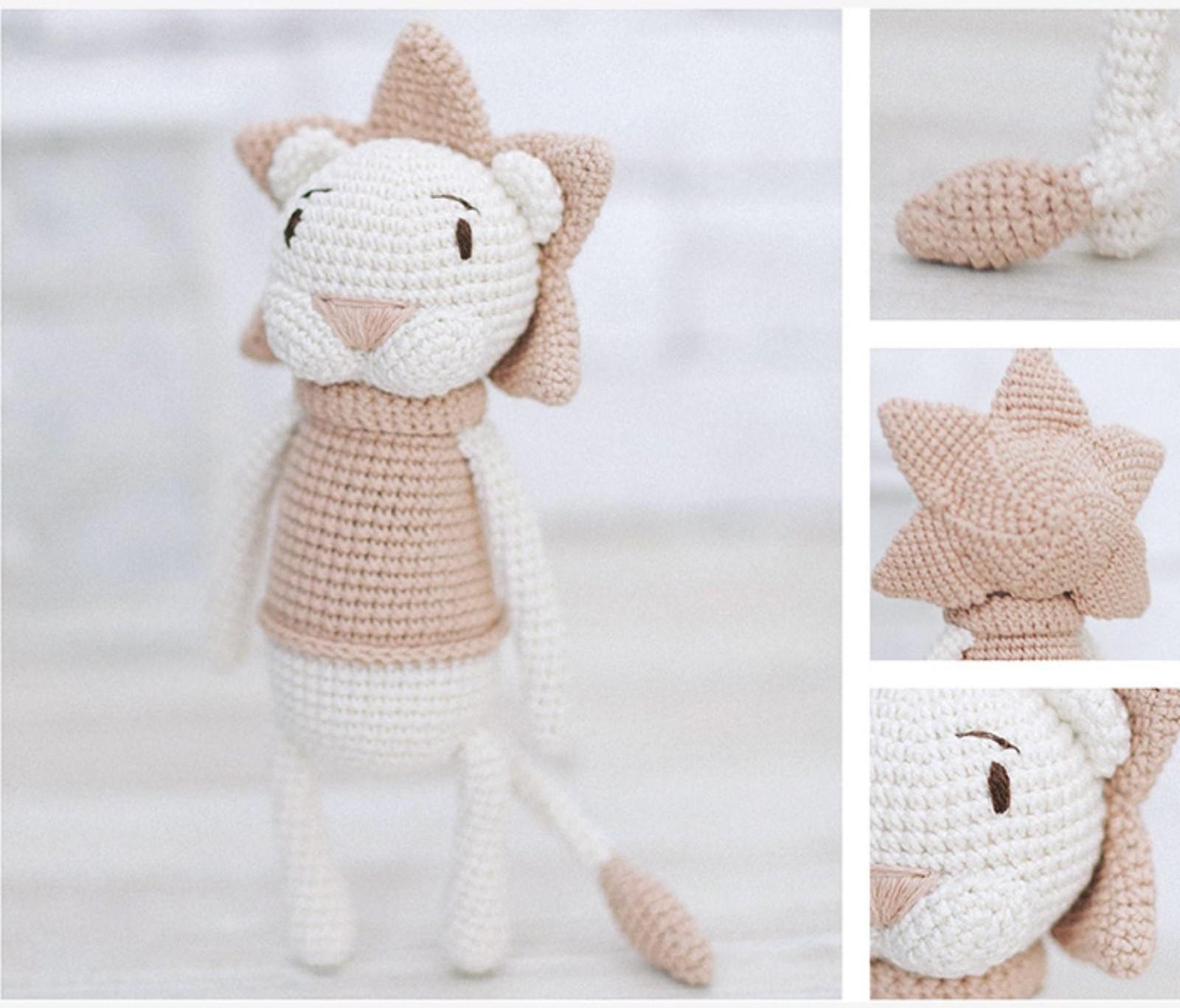 Амигуруми: Мягкая игрушка «Львёнок Чарли», набор для вязания, 10 × 4 × 14 см