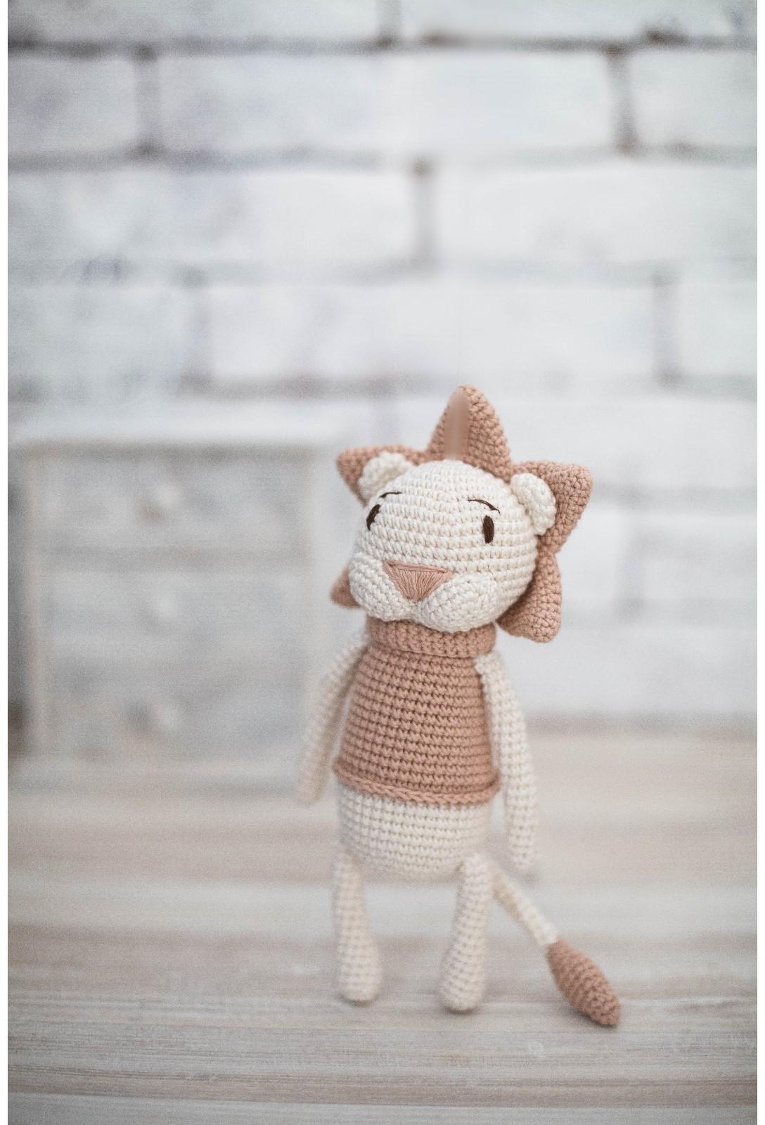 Амигуруми: Мягкая игрушка «Львёнок Чарли», набор для вязания, 10 × 4 × 14 см