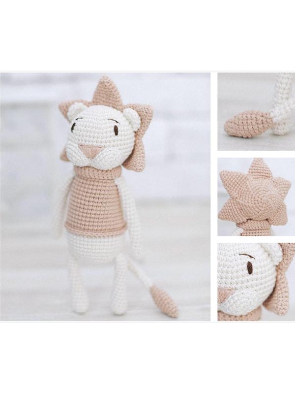 Амигуруми: Мягкая игрушка «Львёнок Чарли», набор для вязания, 10 × 4 × 14 см