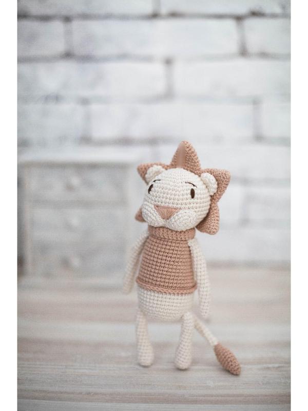 Амигуруми: Мягкая игрушка «Львёнок Чарли», набор для вязания, 10 × 4 × 14 см
