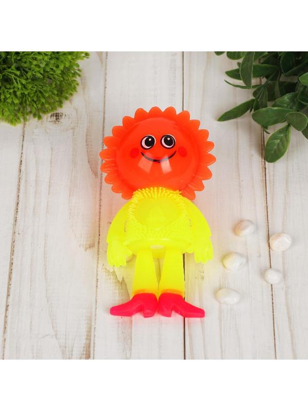 Мяч «Цветочек», световой, с пищалкой, на резинке, цвета МИКС