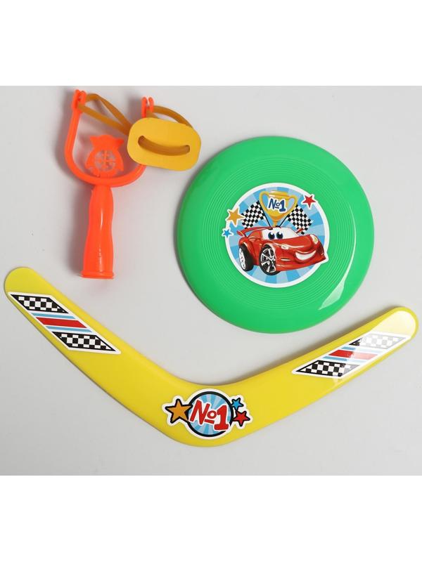 Рогатка, летающая тарелка, бумеранг «Ты - номер один» МИКС