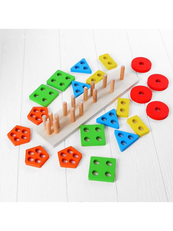 Пирамидка логическая «Цвет и форма»