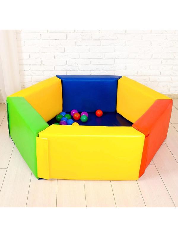 Мягкий модуль «Бассейн шестигранный», МИКС