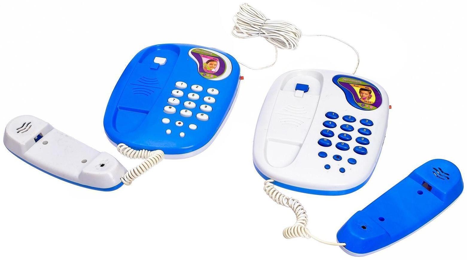 Телефон «Давай поговорим», в наборе 2 телефона, МИКС