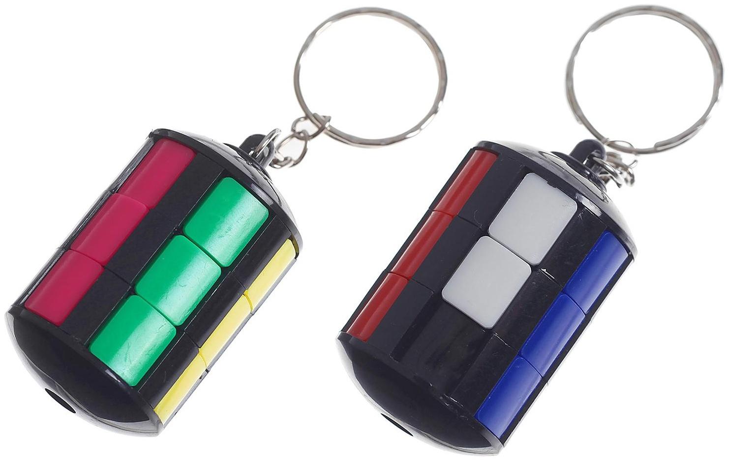 Головоломка «Собери цвет», на брелоке, 5х3 см