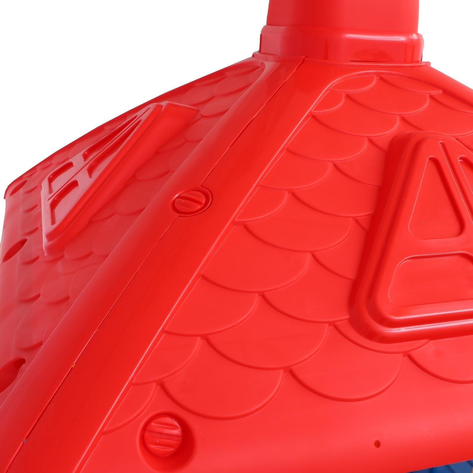 Игровой домик для улицы «Городской дом» с ограждением