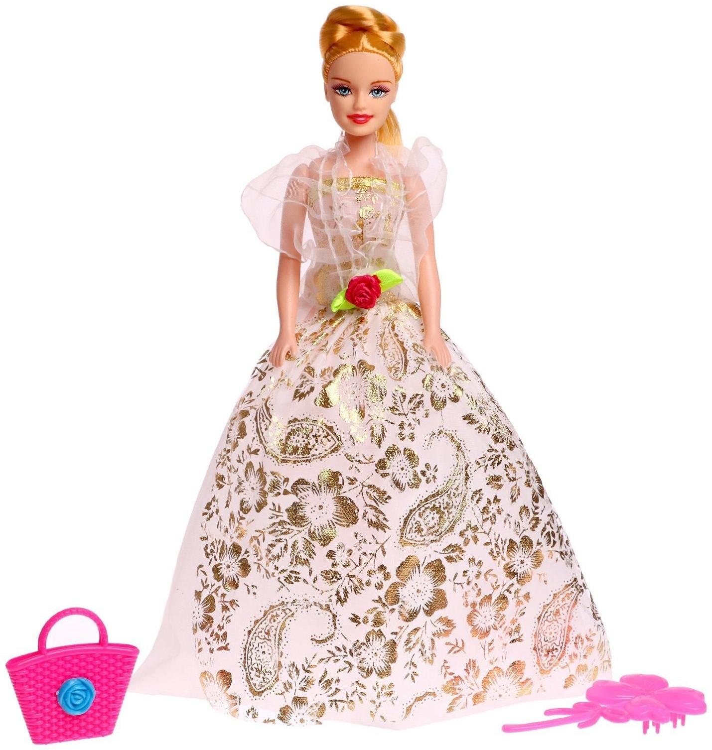 Кукла-модель «Яна» в платье с аксессуарами, МИКС