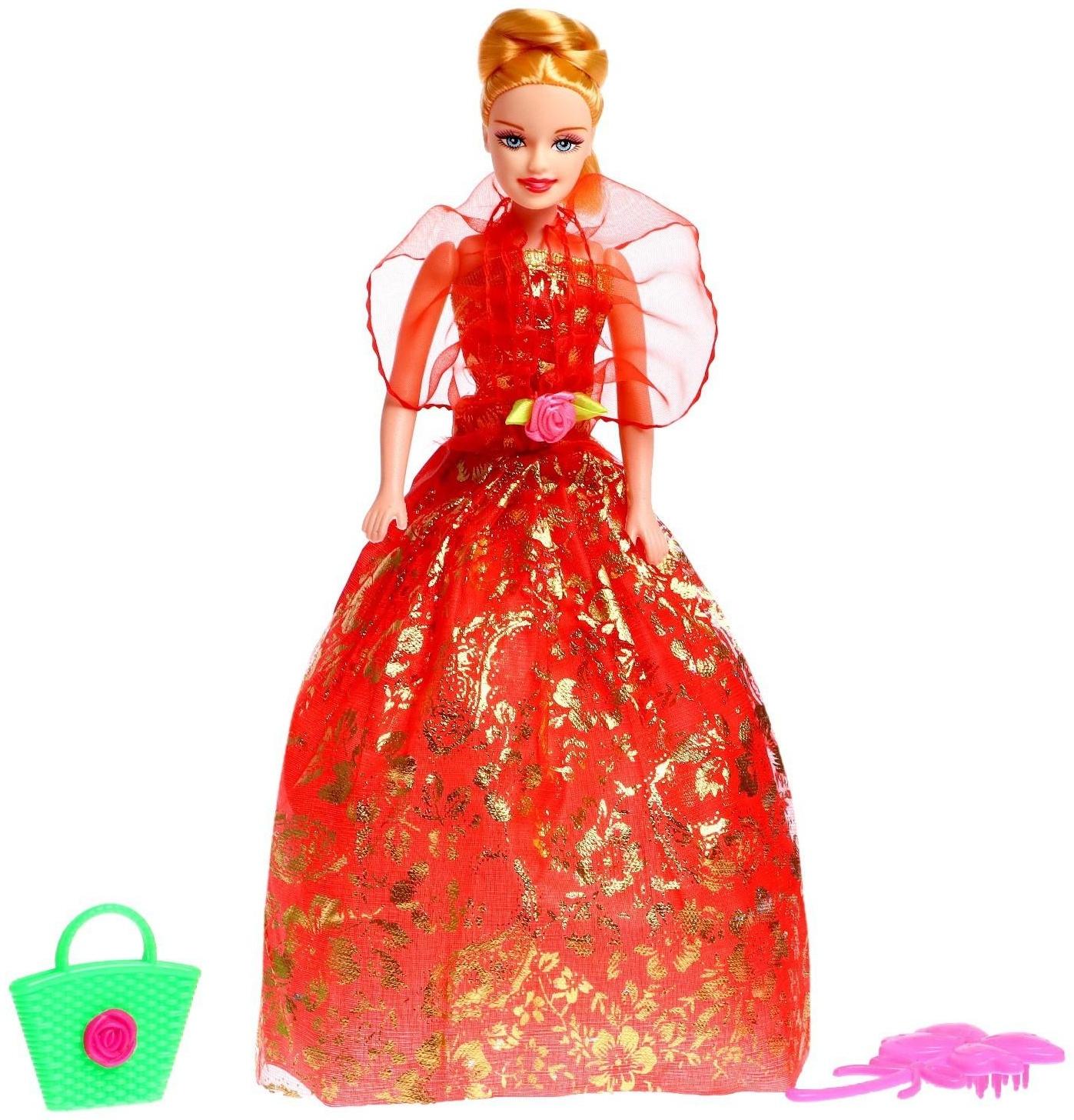 Кукла-модель «Яна» в платье с аксессуарами, МИКС